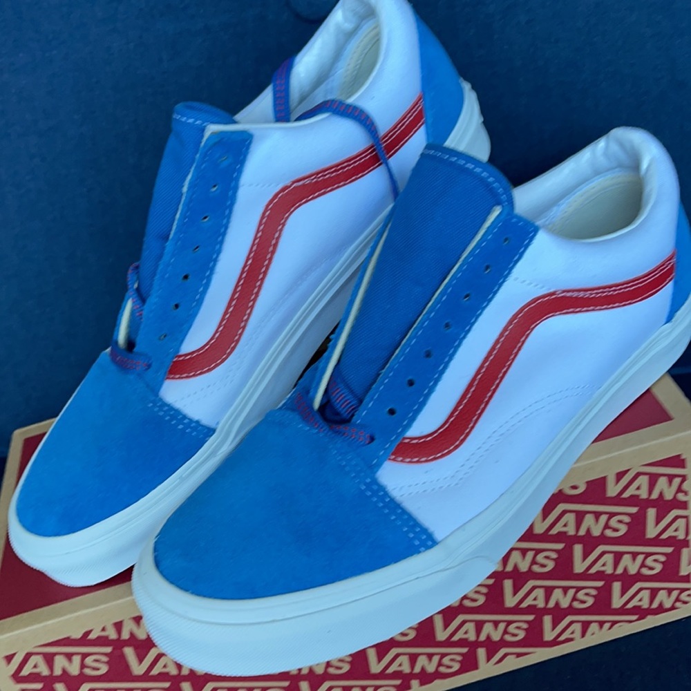 Vans Men’s Old Skool Sport Pop Vallartabl/Red Sneakers - Picture 7 of 16